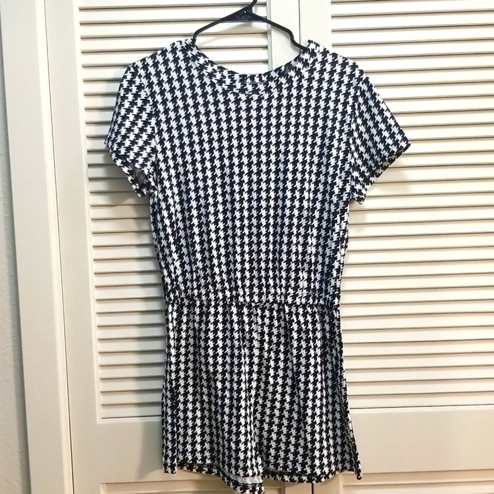 Houndstooth Romper